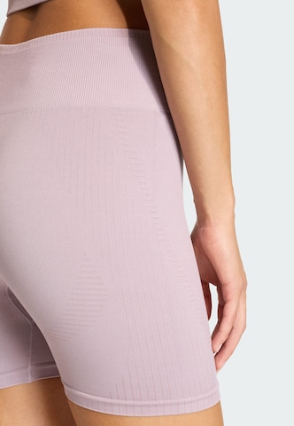 ADIDAS PERFORMANCE Skinny Sports trousers 'Essentials' in Purple