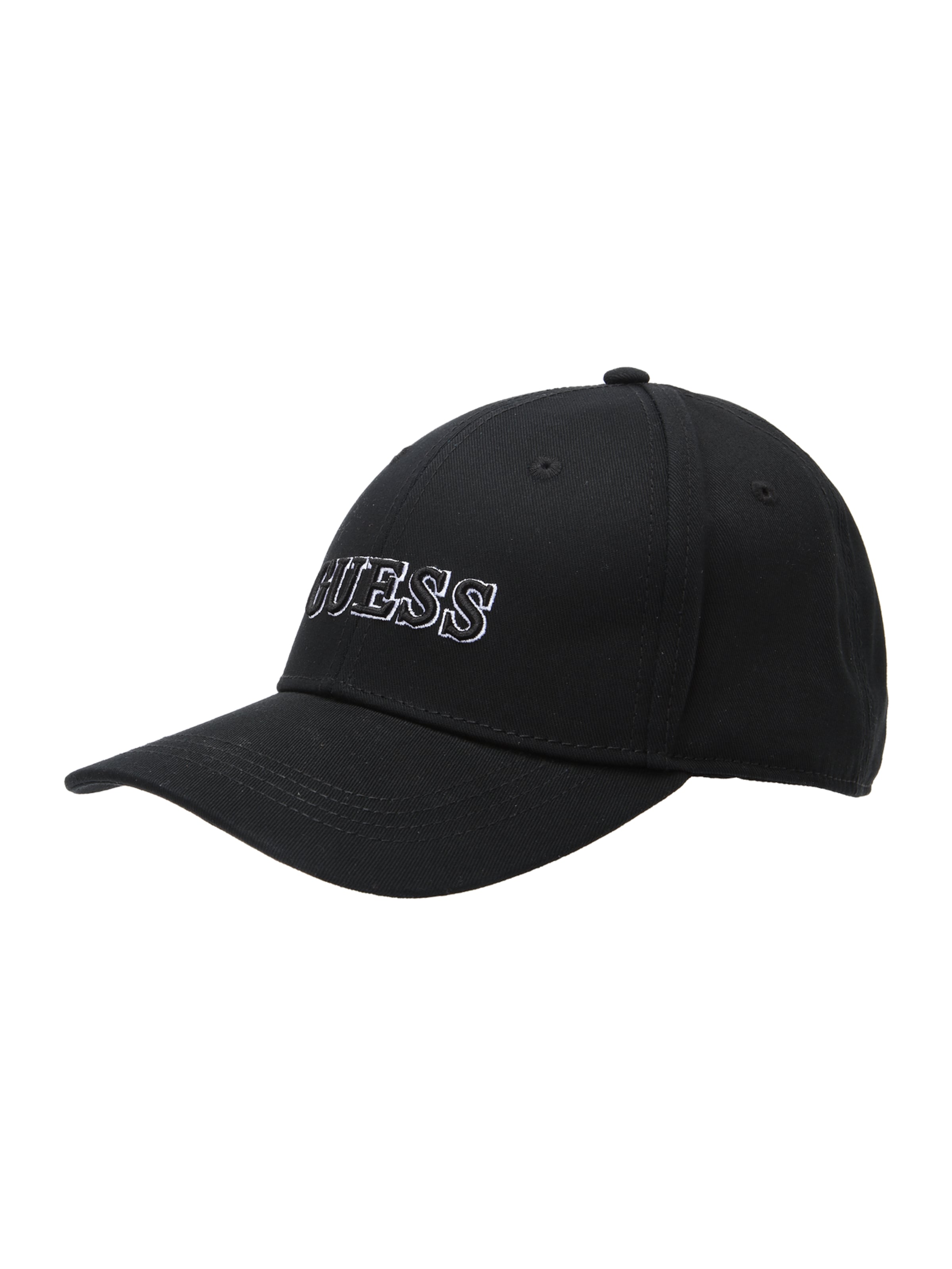 GUESS Pet 'BASEBALL CAP' in Zwart: voorkant