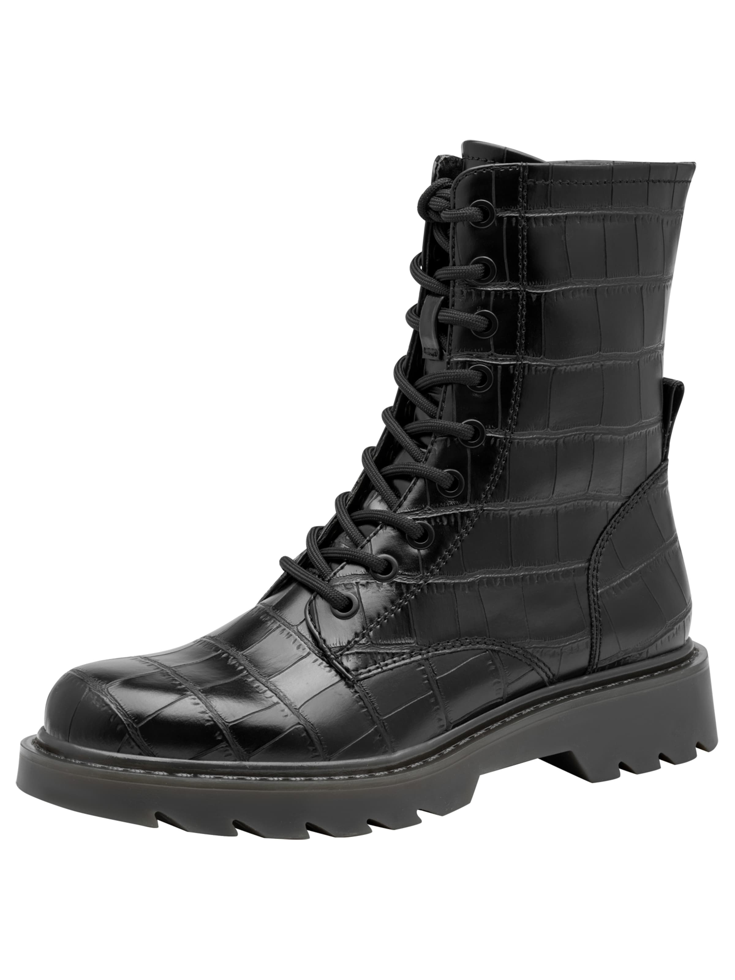Bottines à lacets Tamaris en noir : devant