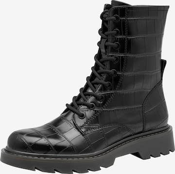 Bottines à lacets Tamaris en noir : devant