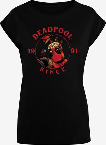 ABSOLUTE CULT T-Shirt 'Deadpool - Brain Damage' in Schwarz: predná strana