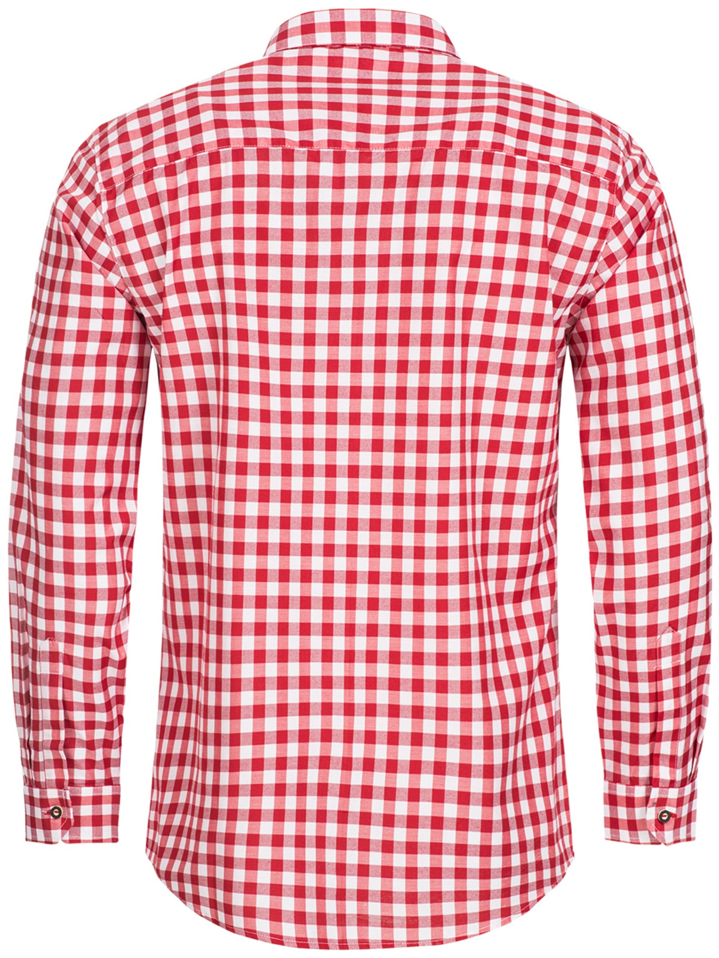STOCKERPOINT - Ajuste regular Camisa tradicional 'Franzl' en rojo
