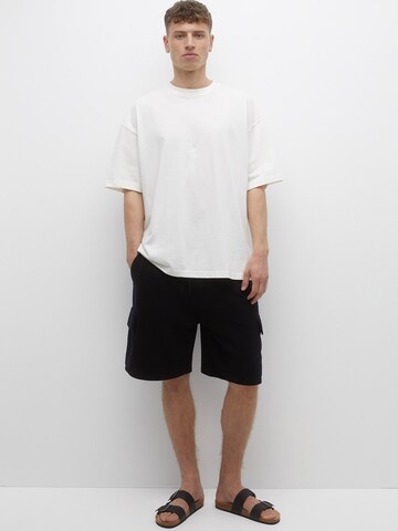 Pull&Bear Loosefit Shorts in Schwarz: Vorderseite