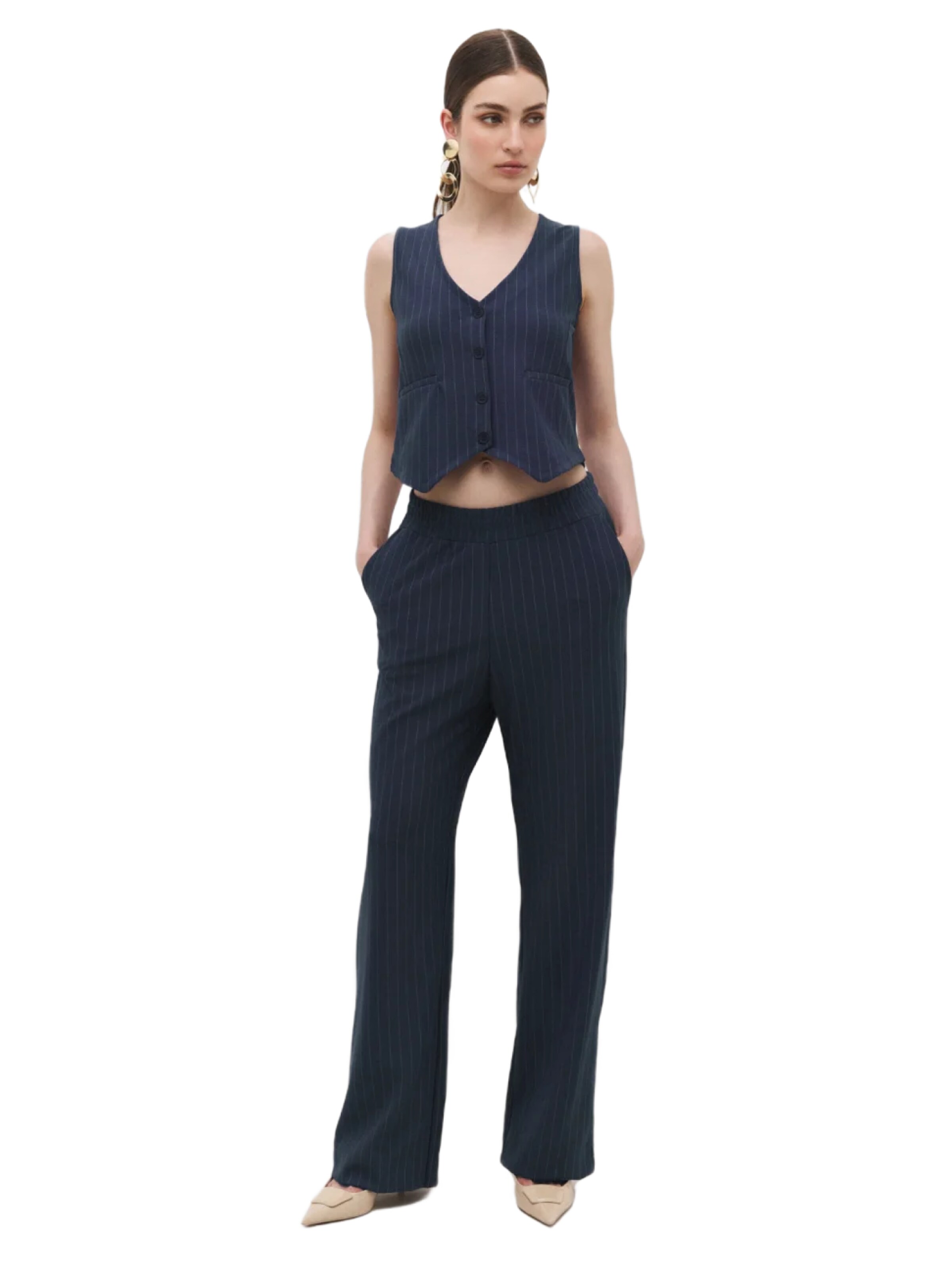 No Matter What Loosefit Broek in Zwart: voorkant