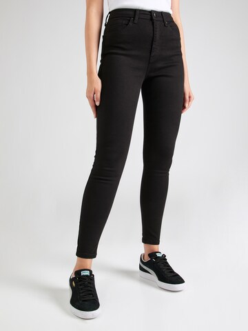 TOPSHOP Skinny Fit Дънки 'Jamie' в черно: отпред