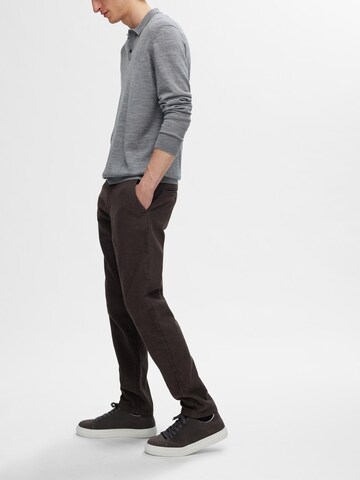SELECTED HOMME Slim fit Chino trousers in Brown