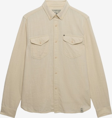 Coupe regular Chemise 'The Merchant Store' Superdry & Co en beige : devant