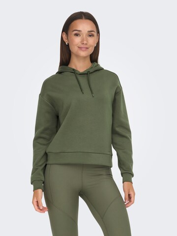 ONLY PLAY Athletic Sweatshirt in Green: front