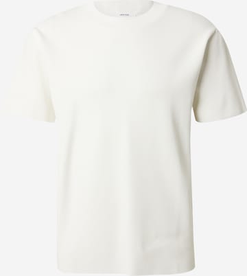 DAN FOX APPAREL Strick T-Shirt 'Nino' in Weiß: predná strana