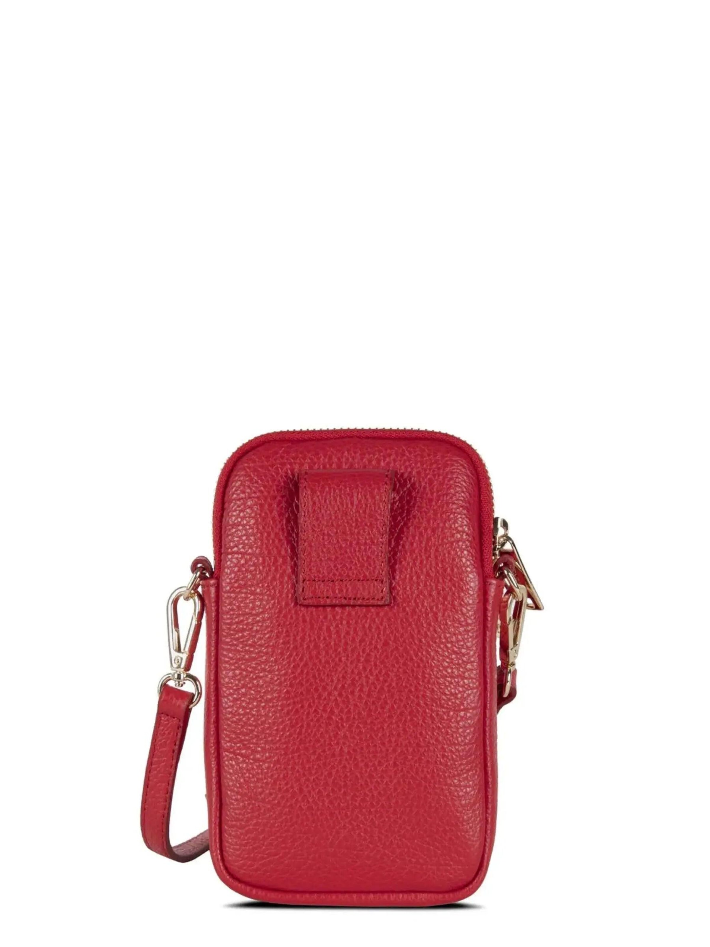 Sac à bandoulière 'Sacoche pour téléphone Lancaster Dune 129-28 Rouge' LANCASTER Paris en rouge