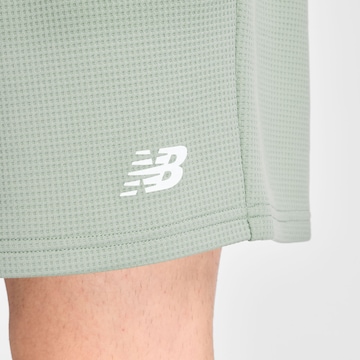 new balance - Loosefit Calças 'Textured Check Short' em verde