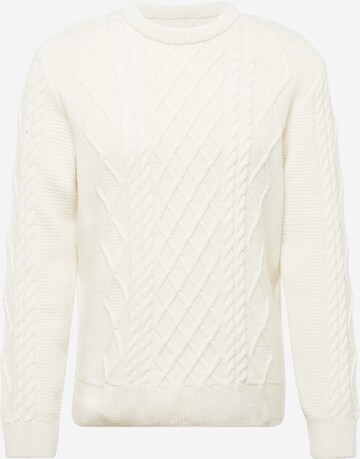 River Island Sweater in Beige: front