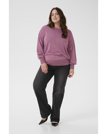 Cardigan KAFFE CURVE en violet