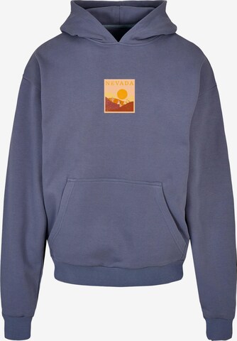 Merchcode Sweatshirt 'Peanuts - Nevada' in Blue: front