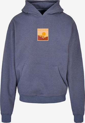 Merchcode Sweatshirt 'Peanuts - Nevada' in Blauw: voorkant