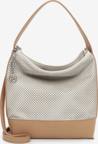 Sac bandoulière Suri Frey en blanc : devant