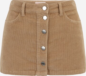 Only Petite Skirt 'GLOBAL' in Beige: front