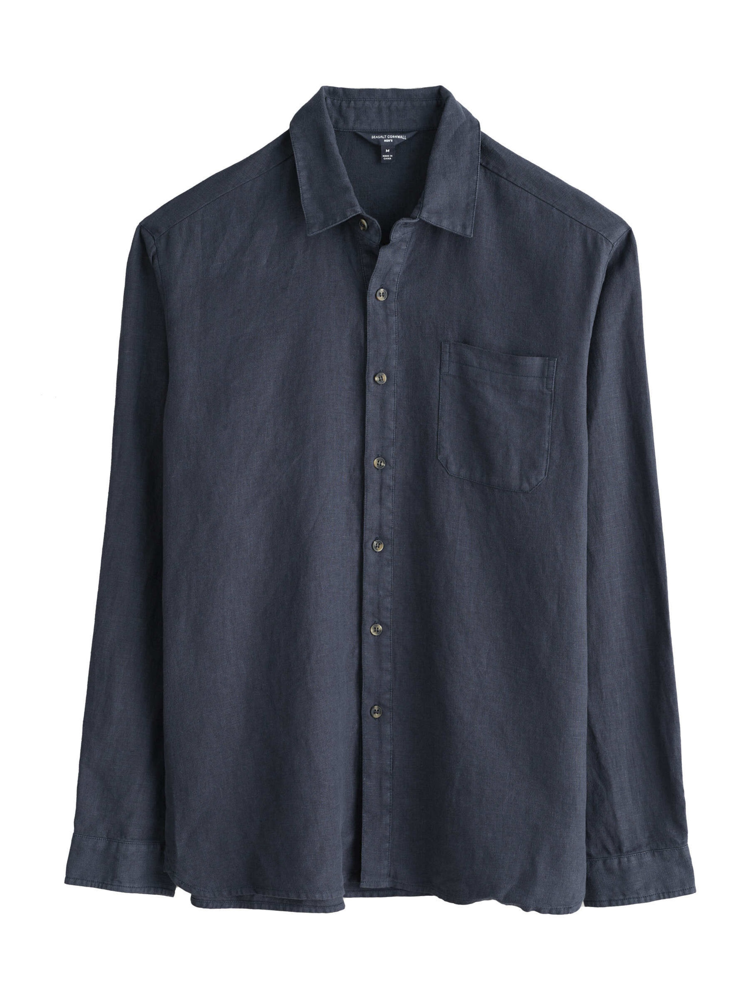 Seasalt Cornwall Klasický střih Košile 'Curator' – modrá: přední strana