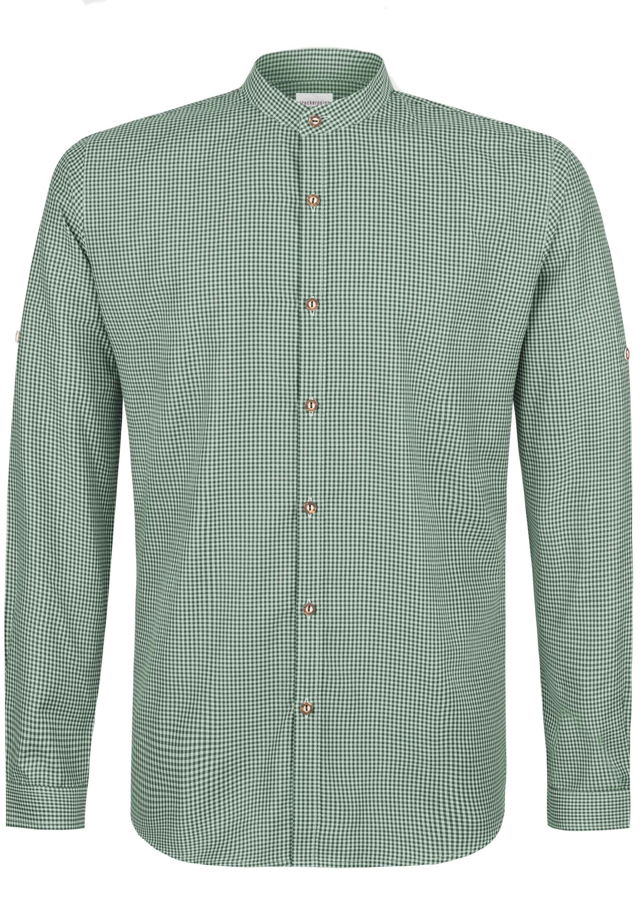 STOCKERPOINT Trachtenhemd 'Marius' in Grün: Vorderseite