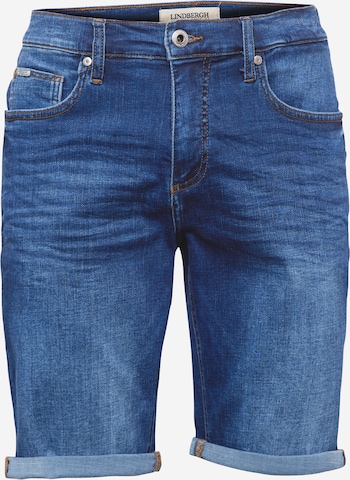 Lindbergh Slimfit Jeans 'Superflex' in Blauw: voorkant