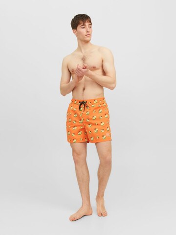 JACK & JONES Zwemshorts 'Fiji' in Oranje