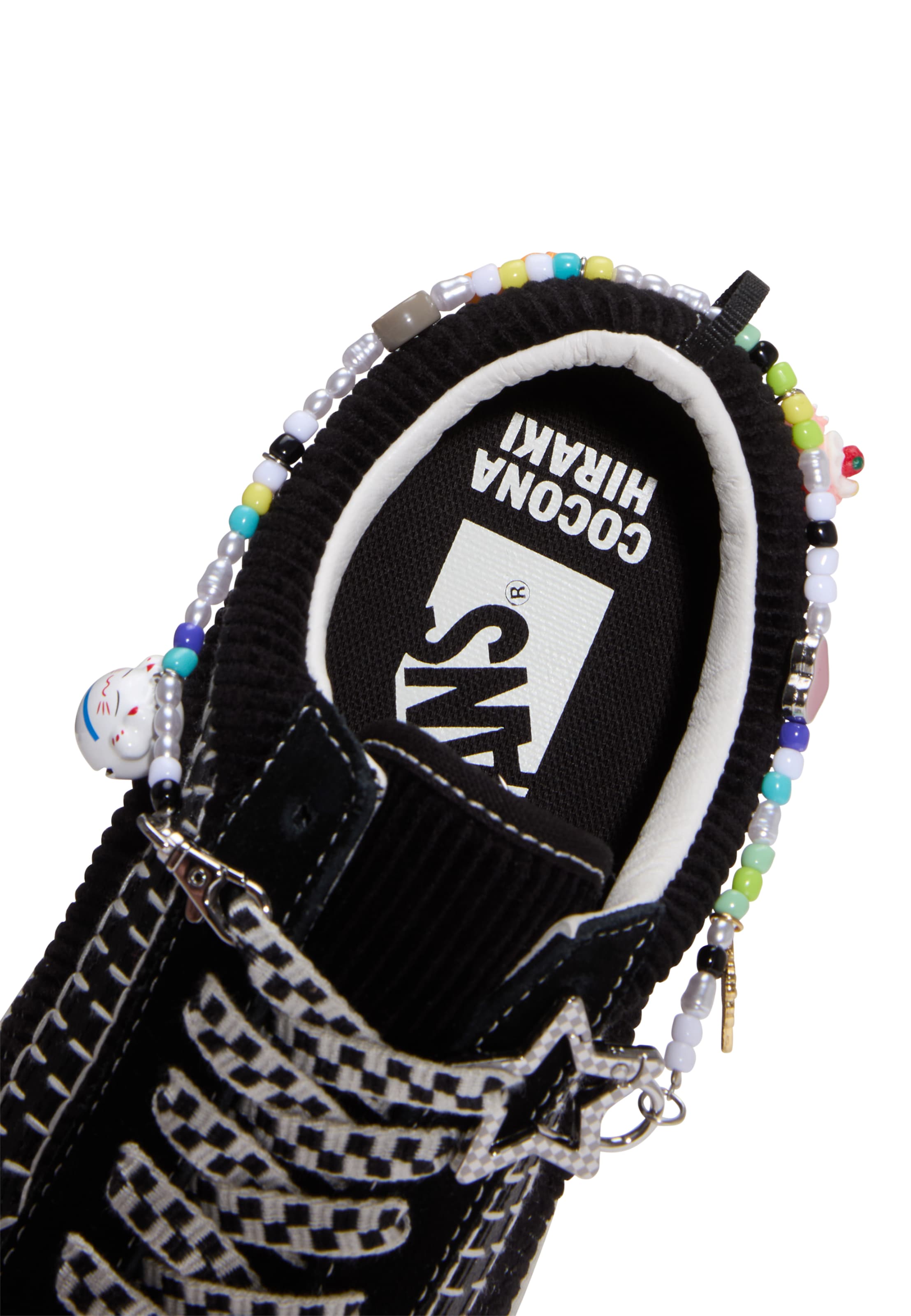 Baskets basses 'Old Skool Charms' VANS en noir