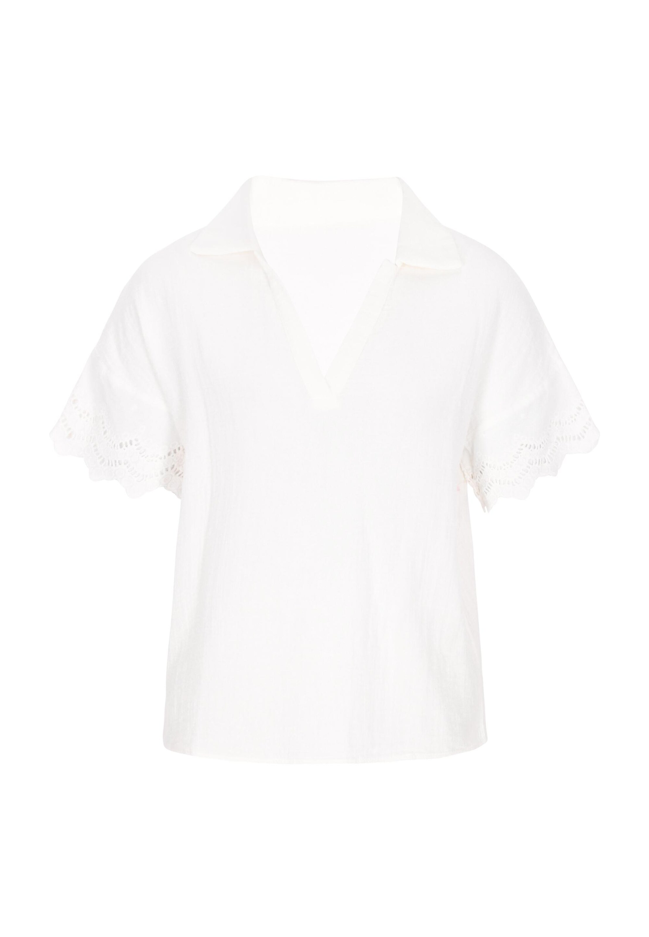 MIMO Blouse in Wit: voorkant