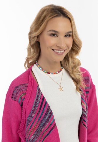 Cardigan IZIA en rose