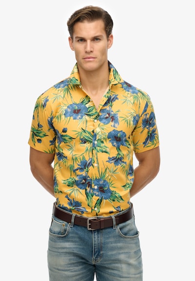 Superdry Chemise en bleu roi / curry / émeraude / kiwi, Vue avec produit