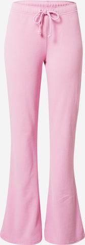 HOLLISTER Pants 'CYBER DROP' in Pink: front