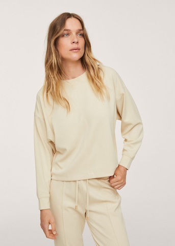 Sweat-shirt 'Amelie' MANGO en beige : devant