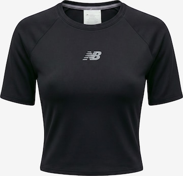 new balance - Camisa funcionais em preto: frente