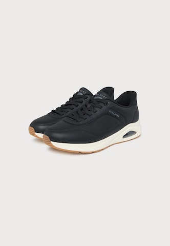 SKECHERS Sneakers laag 'ARCH FIT UNO - RELAXING ON AIR' in Zwart: voorkant