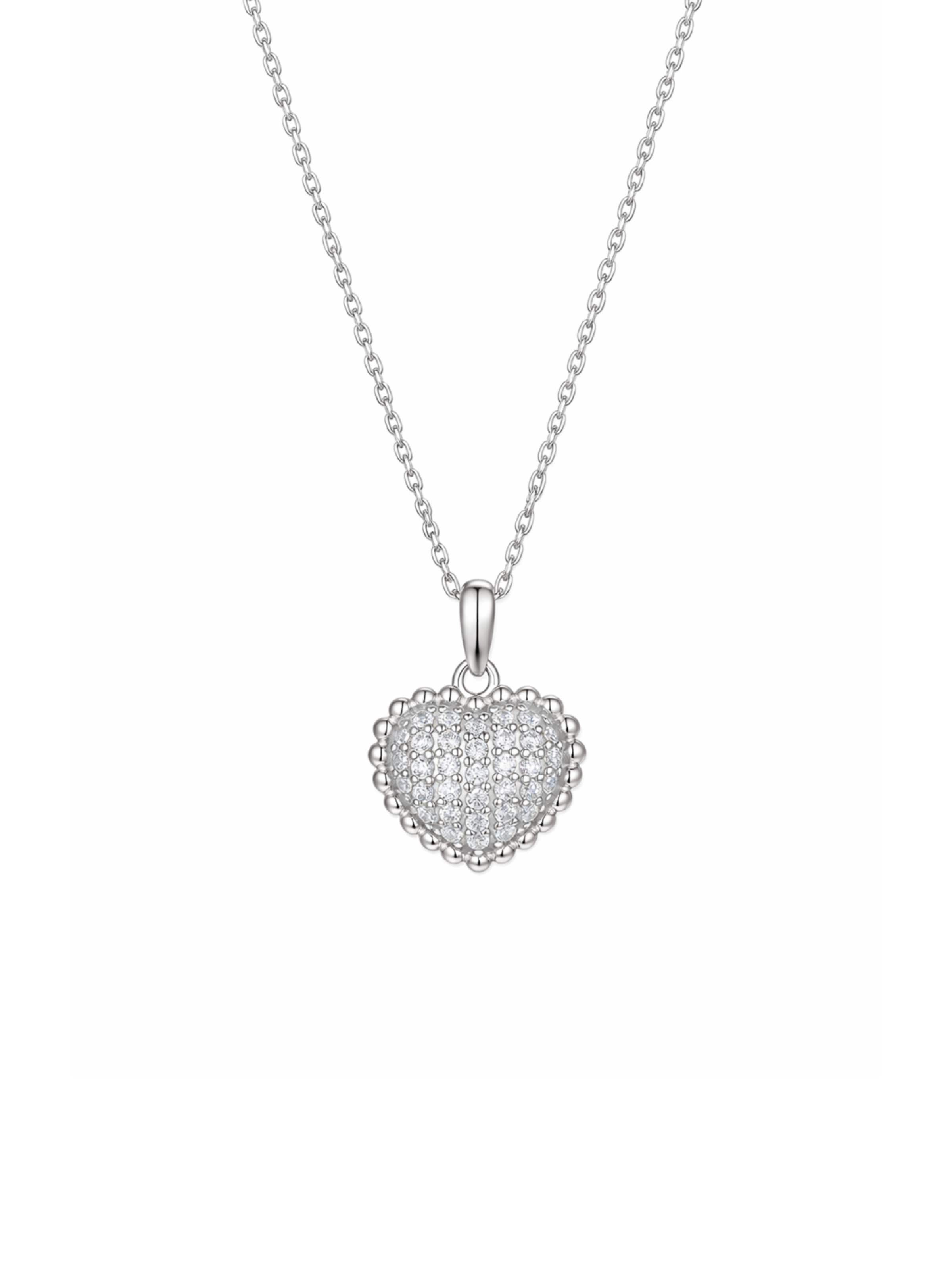 Pure Schmuck - Cadena 'Lady Heart' en plata