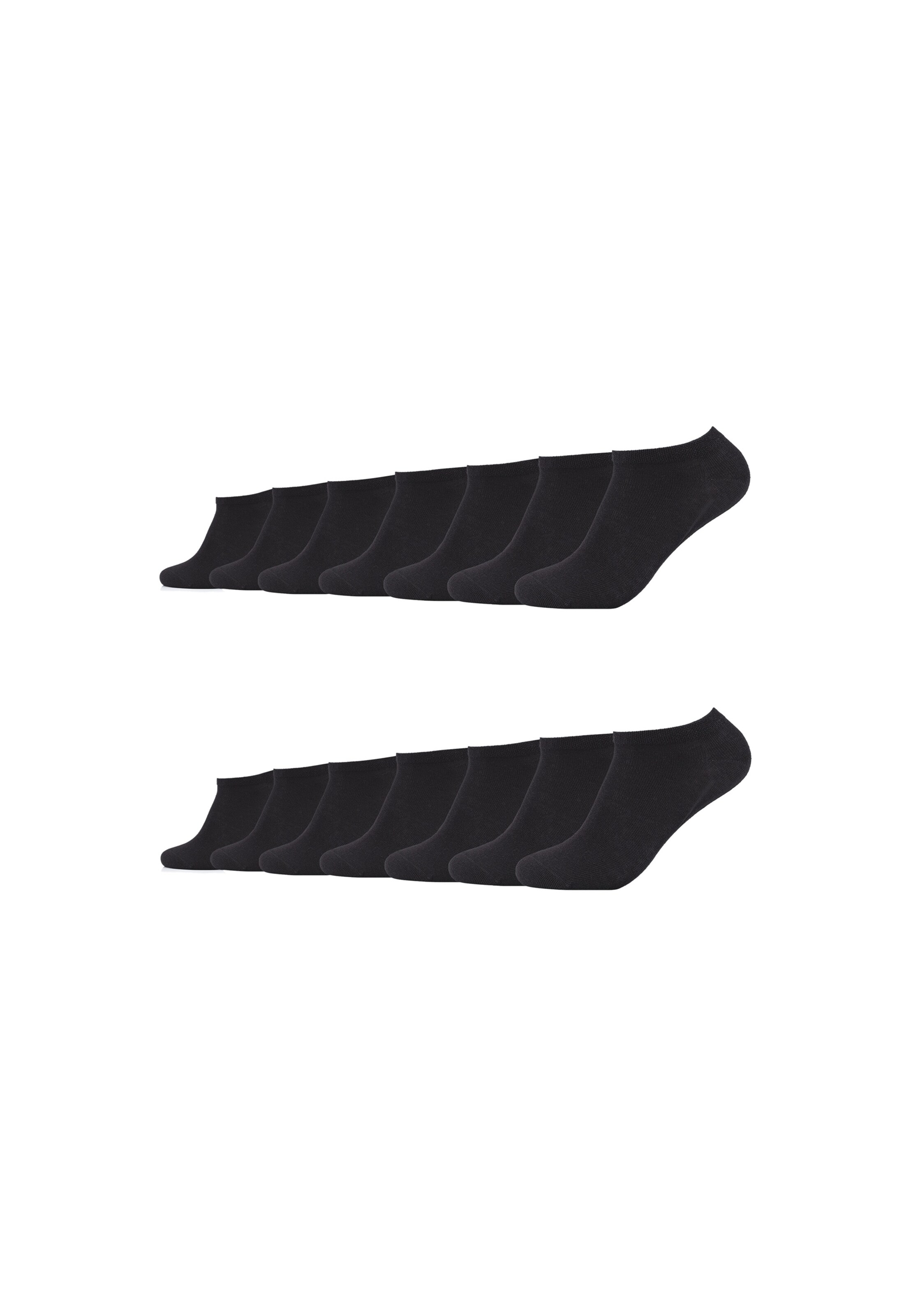 camano Socken in Schwarz: Vorderseite