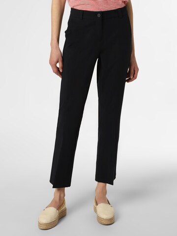 Cambio Regular Pleated Pants 'Stella' in Blue: front