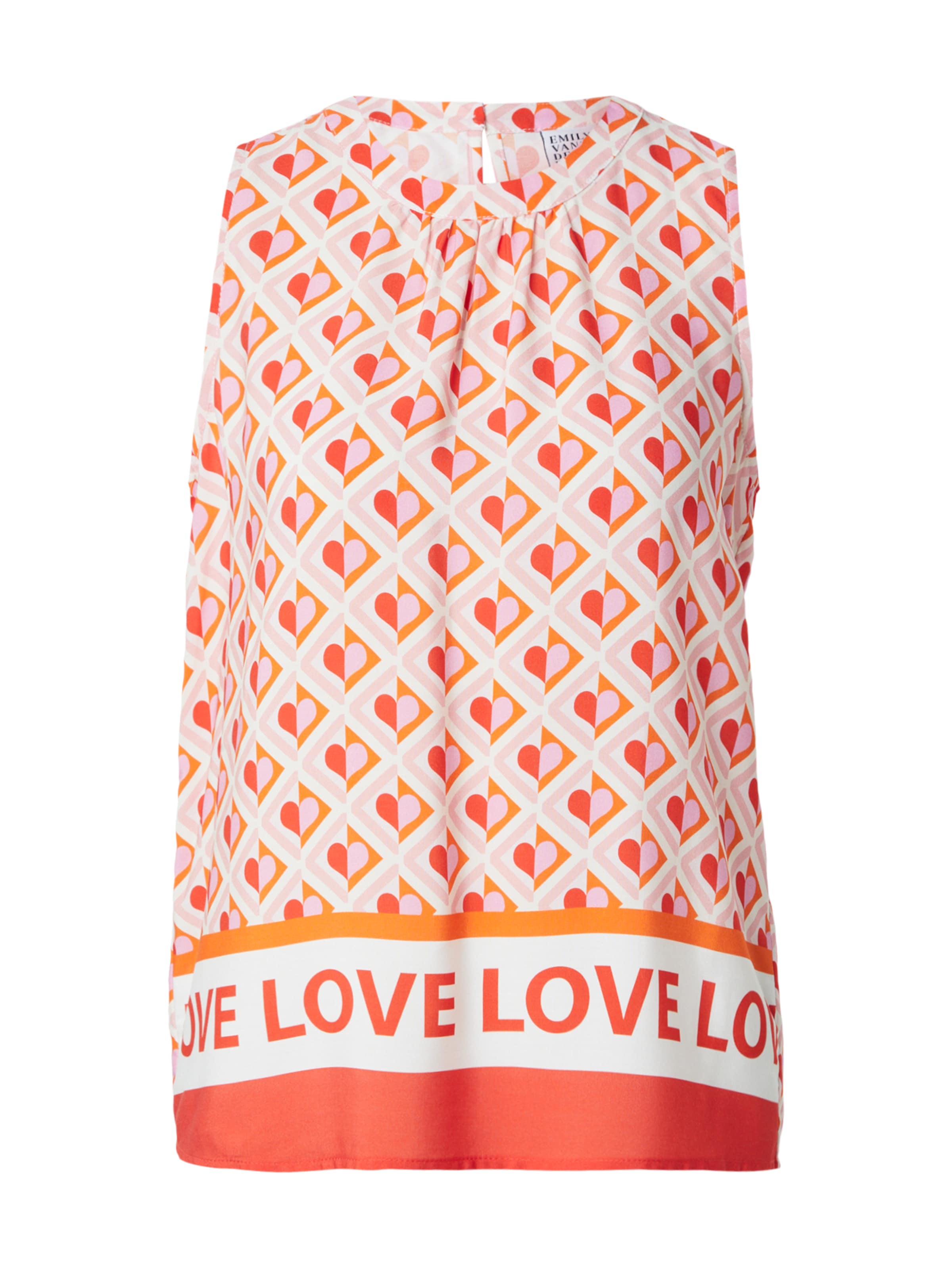 Camicia da donna di Emily Van Den Bergh in arancione: frontale