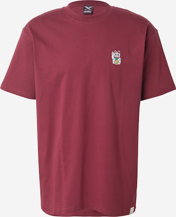 T-Shirt 'Bye Bye' Iriedaily en rouge : devant