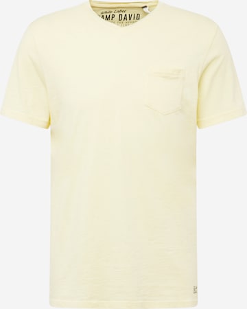 CAMP DAVID - Camiseta en amarillo: frente