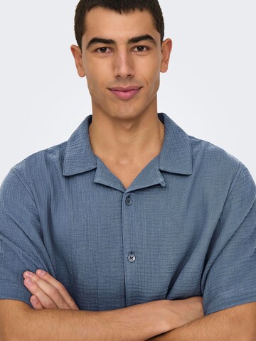 Only & Sons Regular fit Overhemd 'ONSKyle' in Blauw