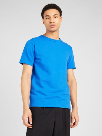 T-Shirt 'SANDER' SELECTED en bleu : devant