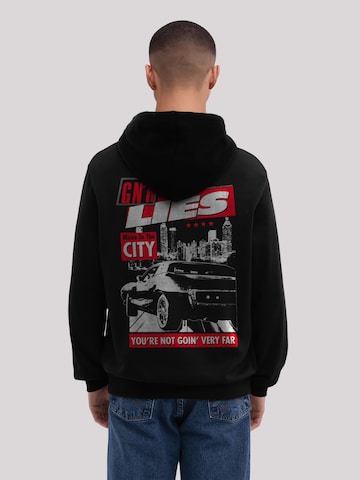 F4NT4STIC Hoodie 'Guns N' Roses Lies City Rock Music' in Schwarz