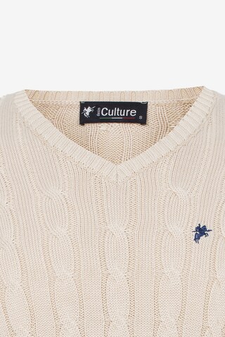 Pull-over ' MAURIZIO ' DENIM CULTURE en beige