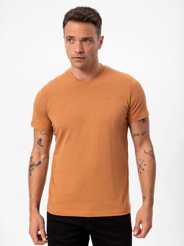 T-Shirt Anou Anou en marron : devant