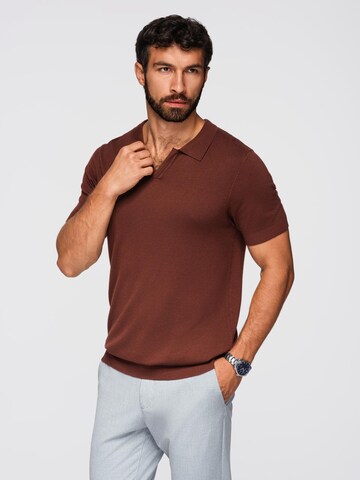 Ombre Shirt in Rood: voorkant