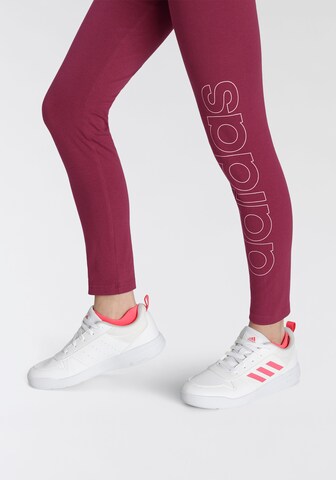 ADIDAS SPORTSWEAR Skinny Workout Pants 'Lin' in Red