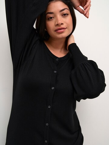 Cardigan 'Lazzy' KAFFE CURVE en noir