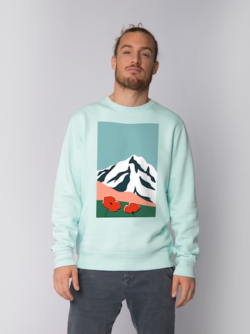 Felpa 'Countryside 04' di Watapparel in blu: frontale