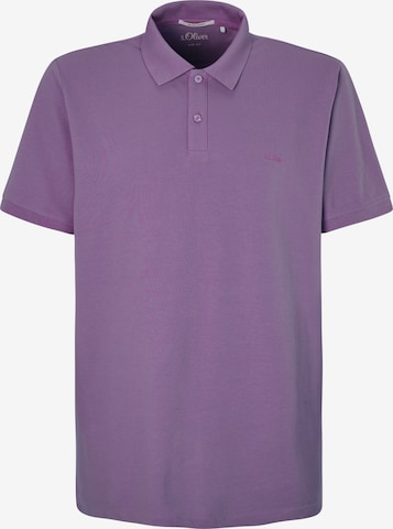 s.Oliver Men Tall Sizes Shirt in Purple: front