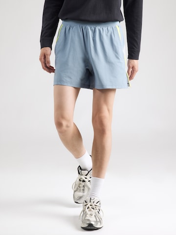 UNDER ARMOUR Regular Workout Pants 'LAUNCH 5' in Blue: front